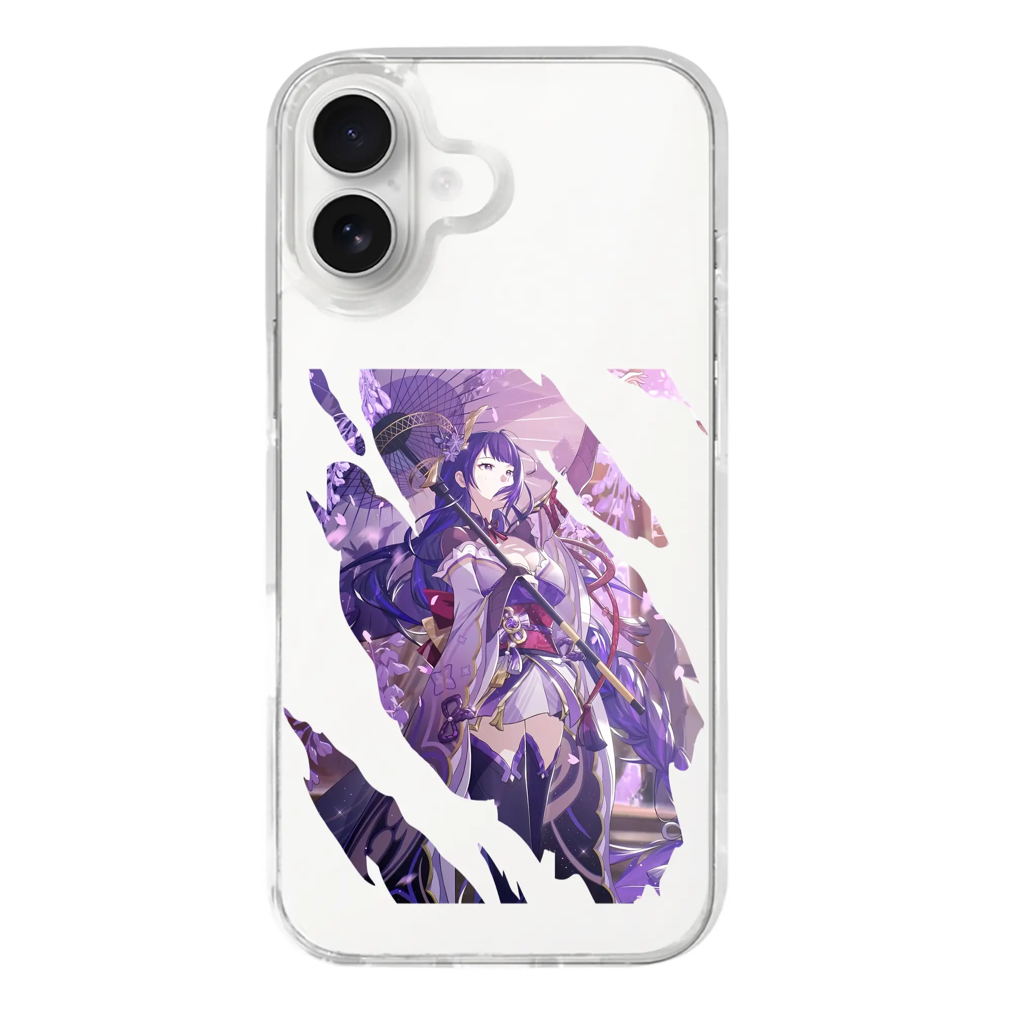 原 神 グッズ 雷電将軍 - iPhone 17シリーズ 透明スマホケース – 薄型・耐衝撃・精密フィット保護カバー